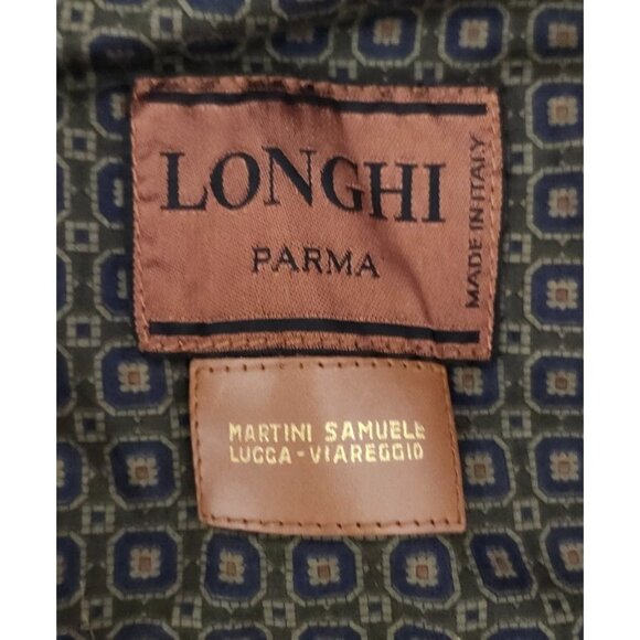 Longhi Parma Brown Suede Leather Blazer Italian Martini Samuele Lucca Viareggio - Picture 11 of 16